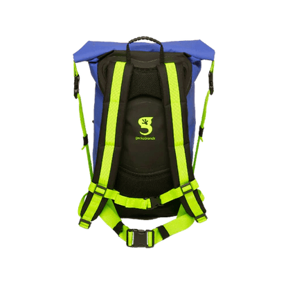 Gecko Paddler 30L Waterproof Backpack - Royal Blue / Neon Green - 5