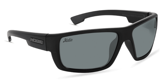 Hobie Eyewear Mojo Float Satin Black Frame With Grey Polarized Lens