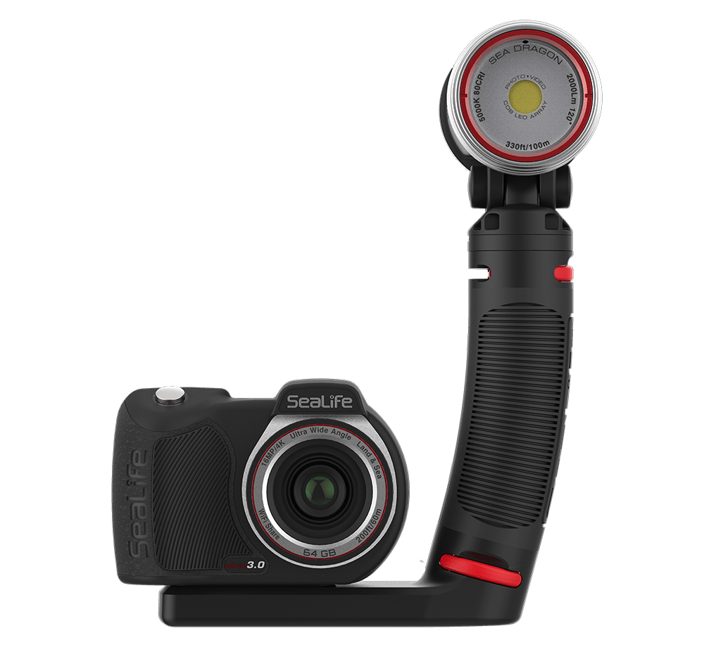 SeaLife Micro 3.0 Limited Edition Explorer Underwater Camera Gift Set for Photography & Video, Easy Set - up, Includes Sea Dragon 2300 Photo - Video Light - 1
