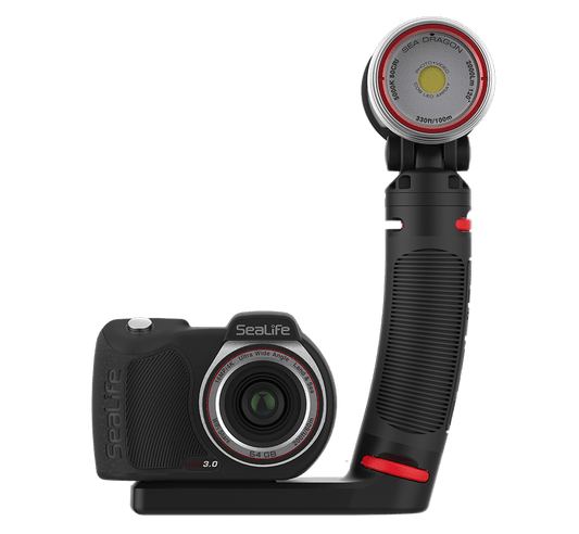 SeaLife Micro 3.0 Limited Edition Explorer Underwater Camera Gift Set for Photography & Video, Easy Set - up, Includes Sea Dragon 2300 Photo - Video Light - 1