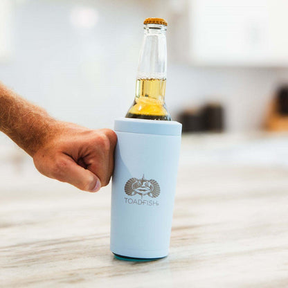 Toadfish Non - Tipping Universal Can Cooler - White - 3