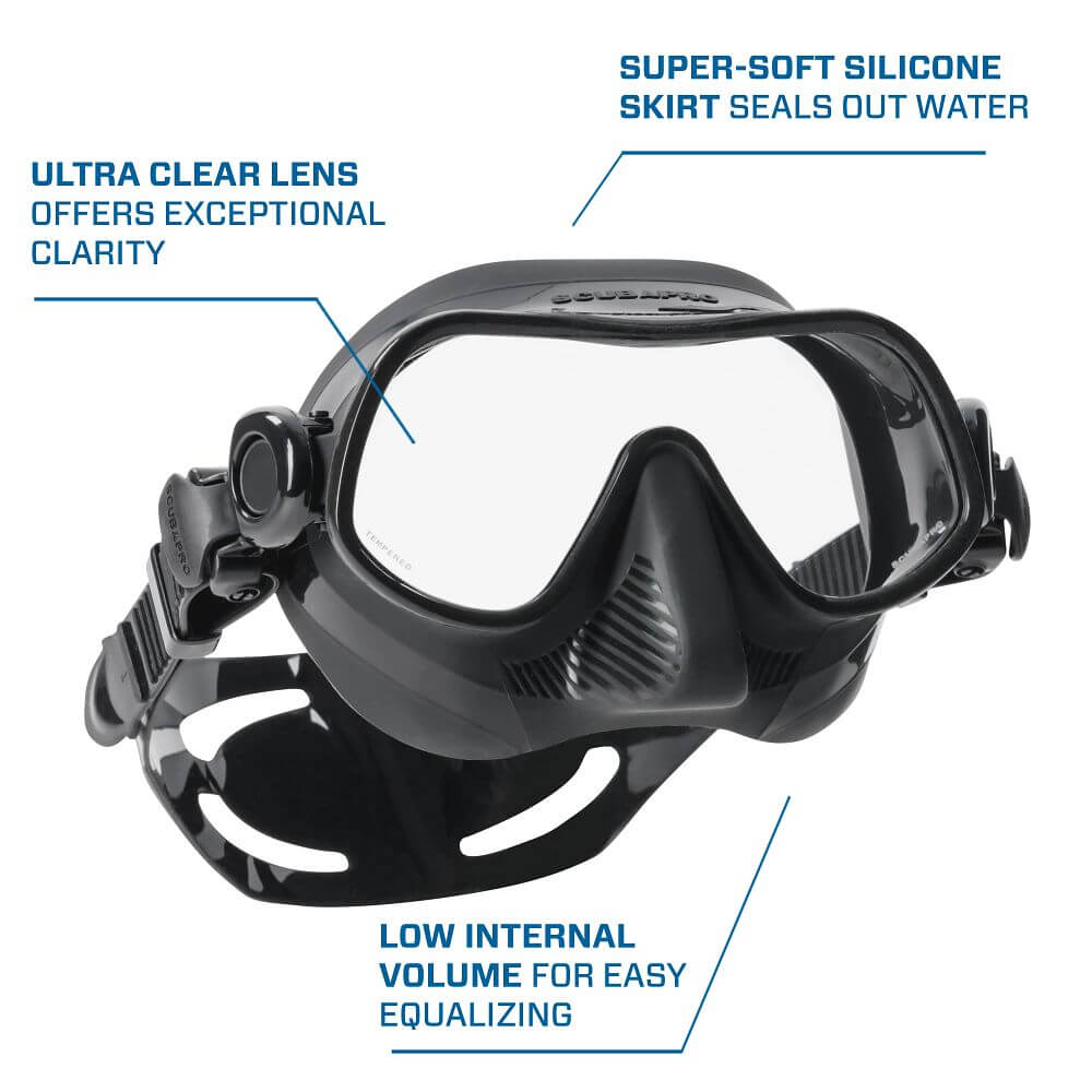 Scubapro Steel Pro Dive Mask - Black - 2
