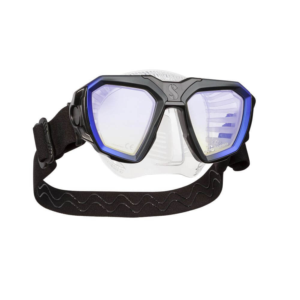 Scubapro D - Mask Scuba Diving Mask - Blue - Clear Skirt - 2