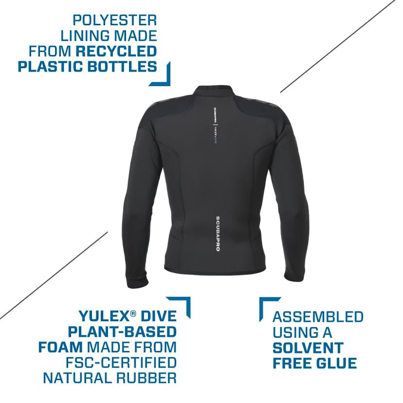 Scubapro Mens Everflex Yulex 3mm Long Sleeve Jacket - XS - 5
