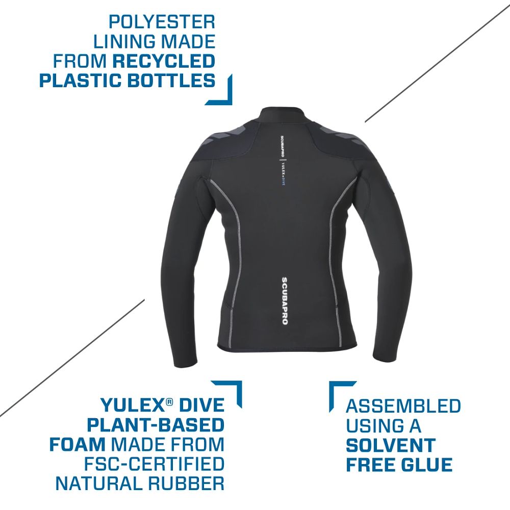 Scubapro Everflex Yulex 3mm Long Sleeve Jacket Womens - 2XS - 3