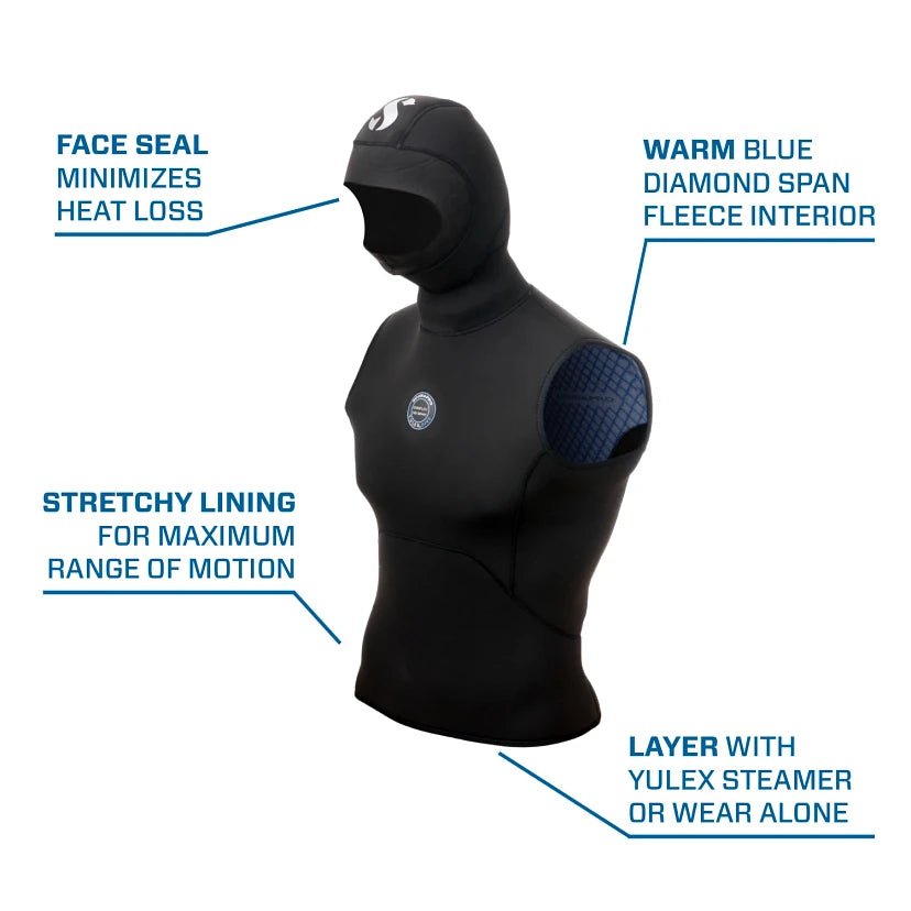 Scubapro Everflex Yulex Mens 5/3 Hooded Vest - XS - 4
