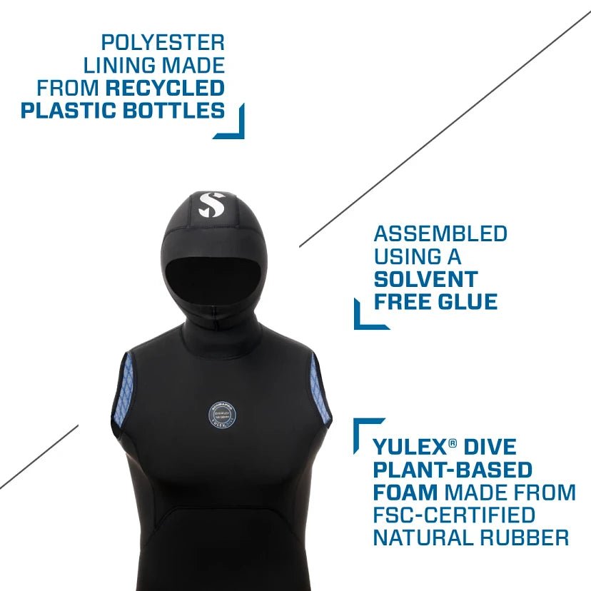 Scubapro Everflex Yulex Mens 5/3 Hooded Vest - XS - 3