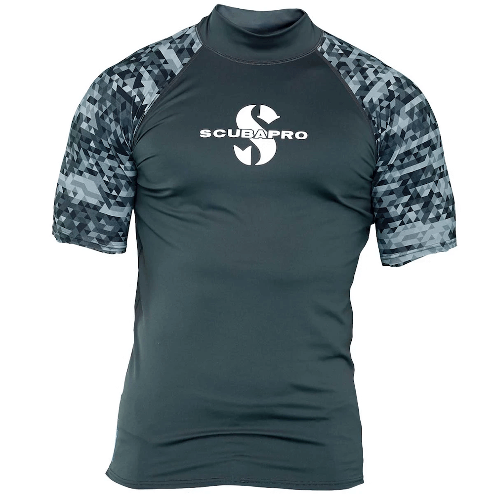 Scubapro Mens UPF 50 Short Sleeve Rash Guard - Graphite - 2