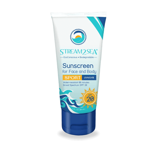Stream2Sea Face and Body Sport SPF 20 - 3 oz Sunscreen