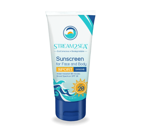 Stream2Sea Face and Body Sport SPF 20 - 3 oz Sunscreen - 1