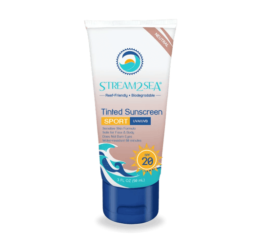Stream2Sea 3 oz SPF 20 Face and Body Spor Eco Tinted Sunscreen - 1