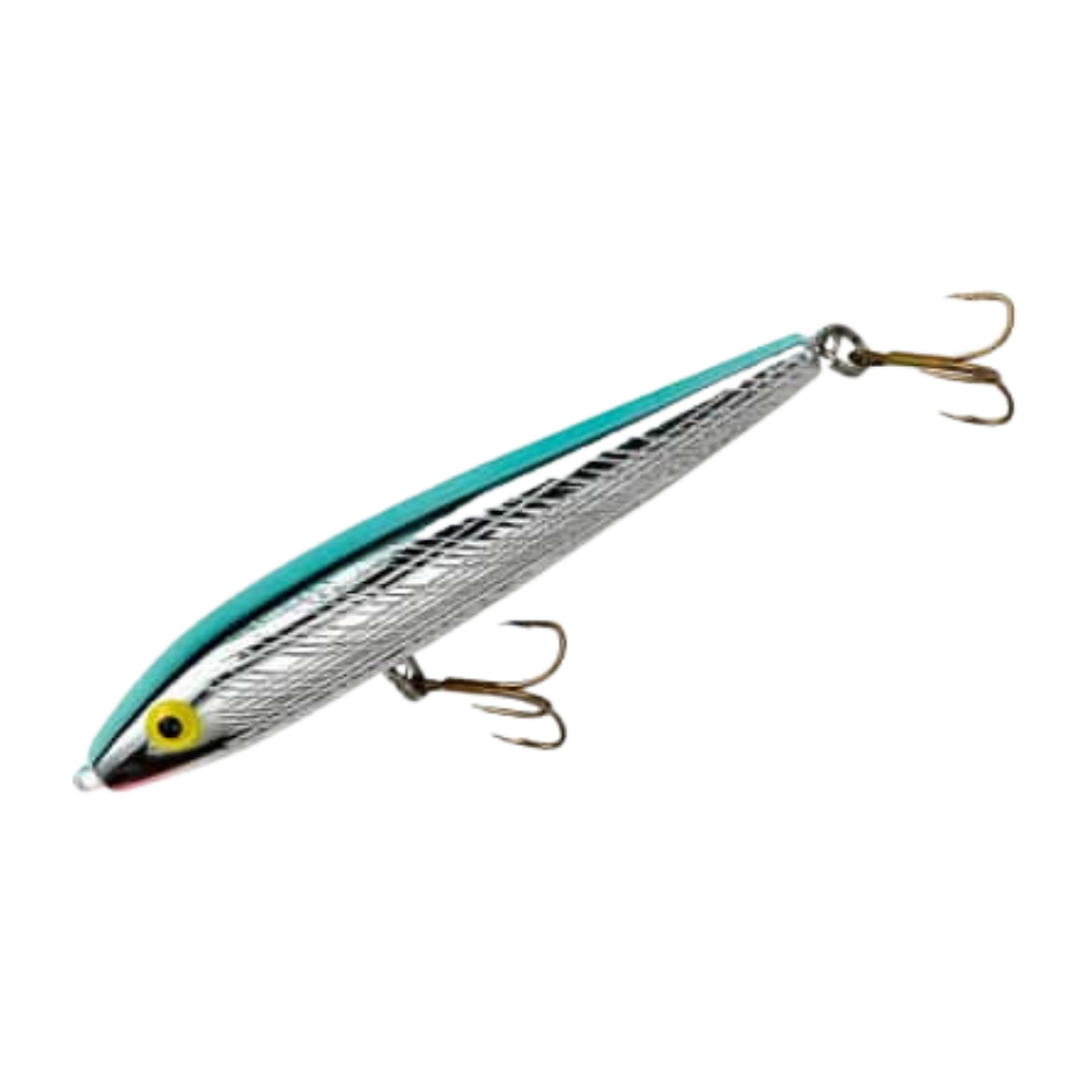 Rebel Top Water Jumpin' Minnow 4.5" - Silver/Blue - 2
