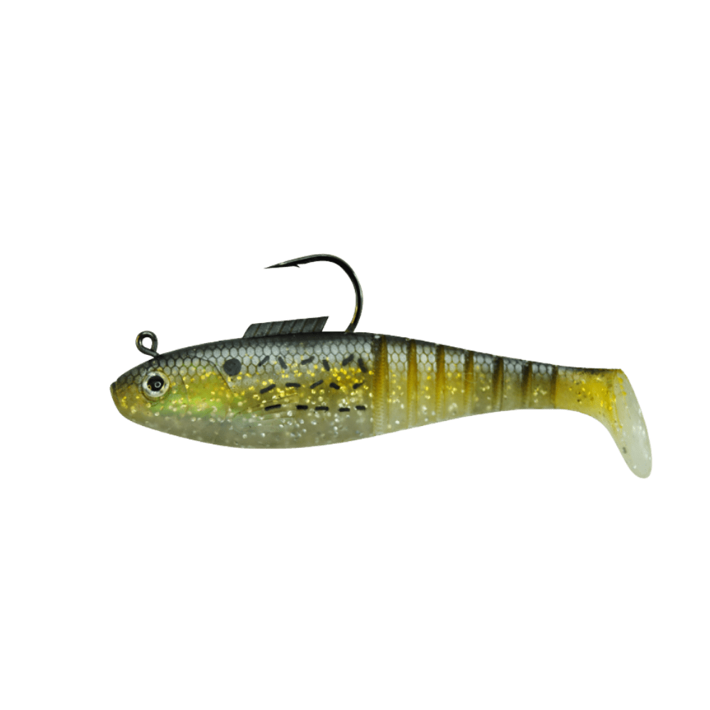 Egret Baits Vudu Saltwater Shad 4" - Gold Bunker - 2