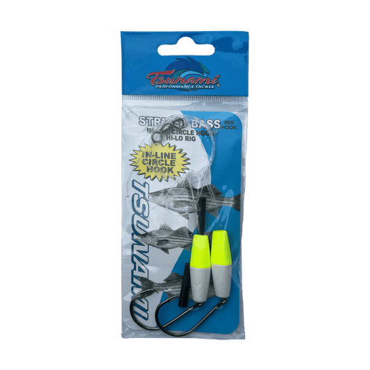 Tsunami Striped Bass Hi Lo Rig w/ 2/0 Circle Hook - 1