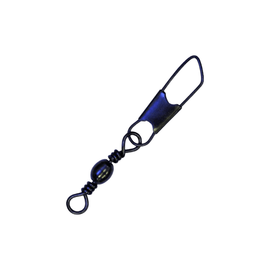 Eagle Claw Black Barrel Swivel and Safety Snap - Size 3 - 1