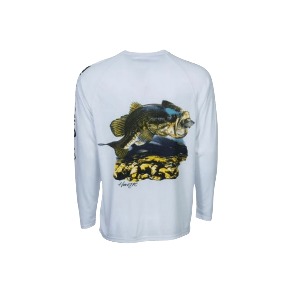 Bimini Bay Hook M' Graphic L/S Tee GRISAILLE - STRIPED BASS 3 - 1