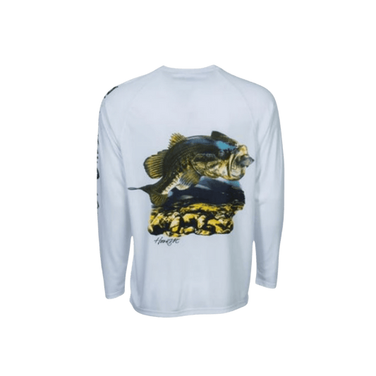 Bimini Bay Hook M' Graphic L/S Tee GRISAILLE - STRIPED BASS 3 - 1