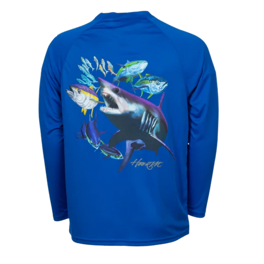 Bimini Bay Hook M' Graphic Tee - Electric Blue - Mako