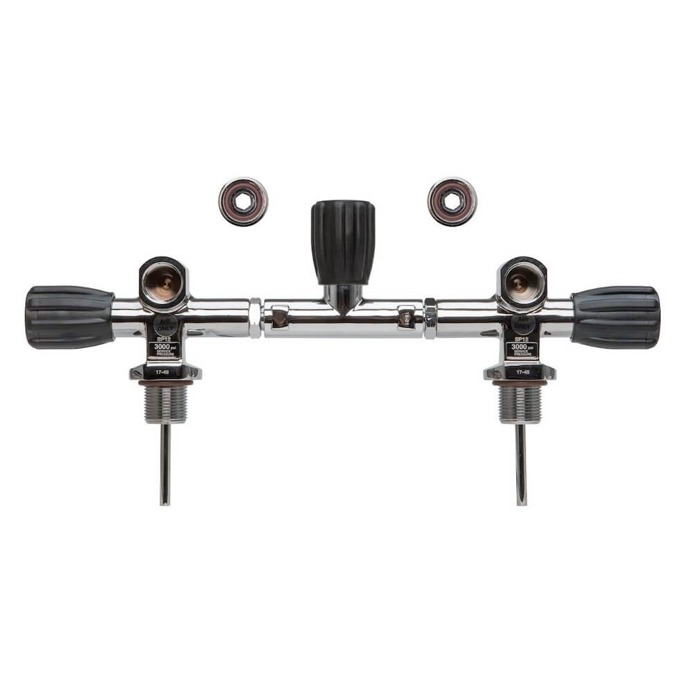 XS Scuba Thermo Pro Din Yoke Manifold - 3000 PSI - 1