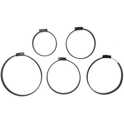 XS Scuba Highland Stainless Steel Cylinder Clamps with Sleeve - 4.4 in - 1