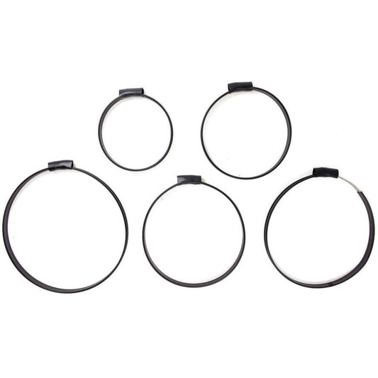 XS Scuba Highland Stainless Steel Cylinder Clamps with Sleeve - 4.4 in - 1
