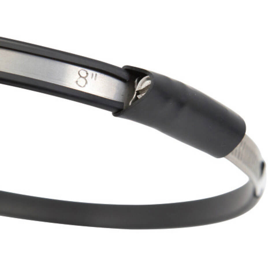 XS Scuba Highland Stainless Steel Cylinder Clamps with Sleeve - 4.4 in - 2