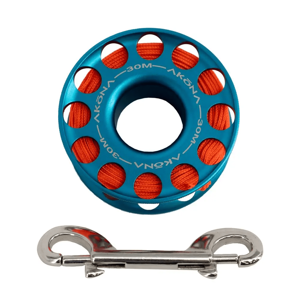 Akona Aluminum Spools - 30M / 100FT Blue - 2