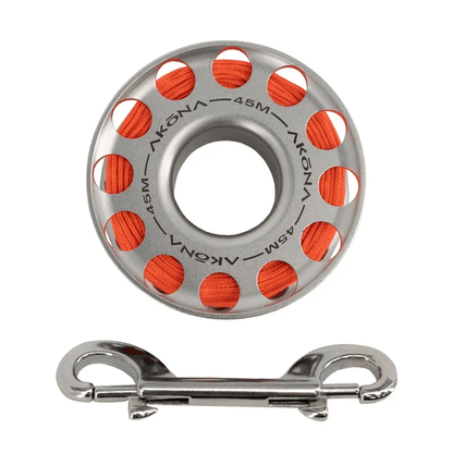 Akona Aluminum Spools - 45M / 150FT Silver - 3