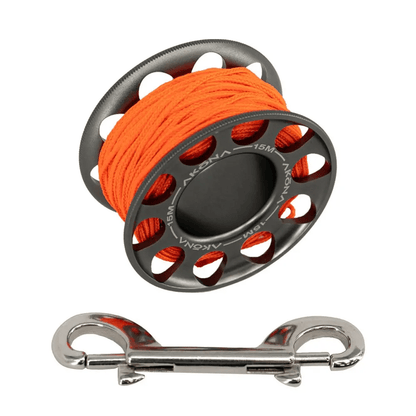 Akona Aluminum Spools - 60M / 200FT Black - 5