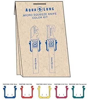Aqua Lung Micro Squeeze Knife Color Kit - Aqua Lung KNIFE- MICROSQUEEZ- COLORS - 1