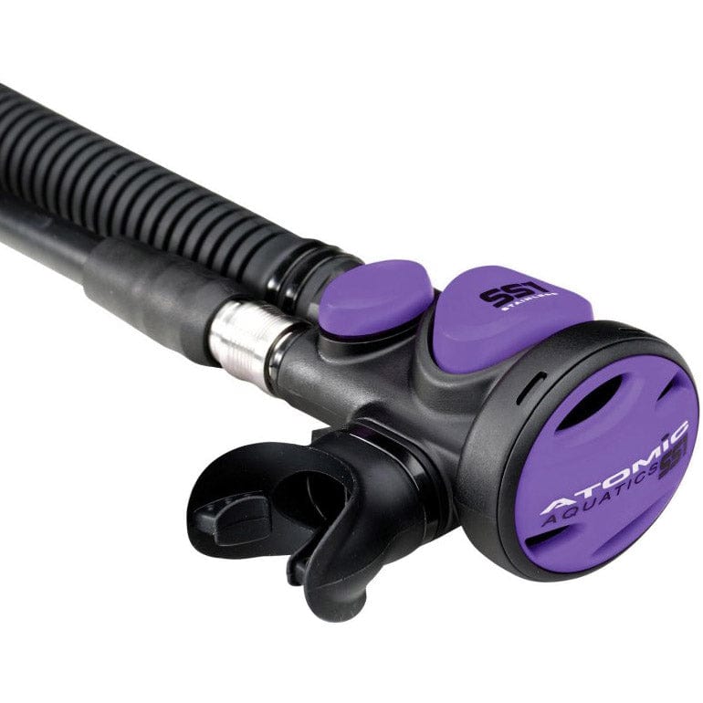 Atomic Aquatics SS1 Safe Second Octopus - Stainless Purple - 2