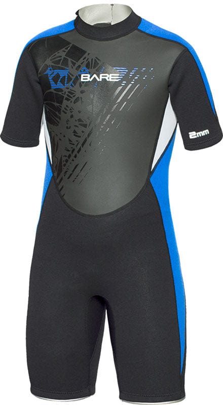 Bare 2mm Youth Blue Manta Shorty - 16 - 1