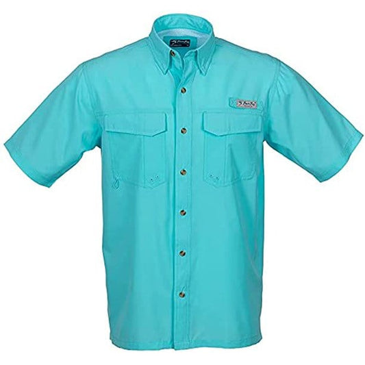 Bimini Bay Men's Short Sleeve Aqua Flats - 3XL - 1