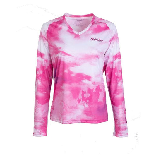 Bimini Bay Women's Deep Mindscape Pink Long Sleeve - S - 1