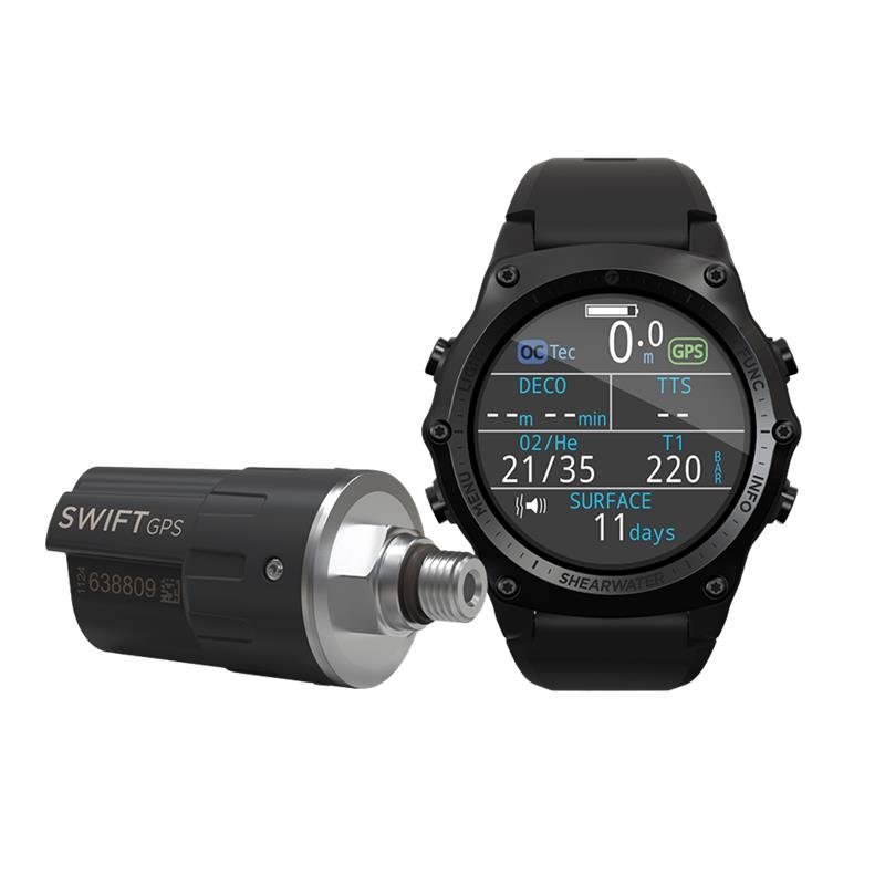 Shearwater Teric TX With Swift GPS Transmitter - All Black - 1