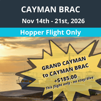 Cayman Brac Dive Vacation - "Hopper Flight" Only- Grand Cayman - Cayman Brac - 10