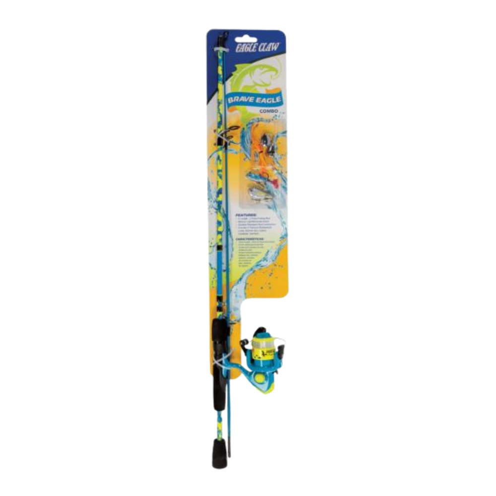 Eagle Claw Brave Eagle 5' 2pc Medium Spinning Combo - 1