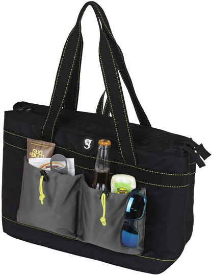 Gecko 2 Compartment Tote Cooler - Black - 2