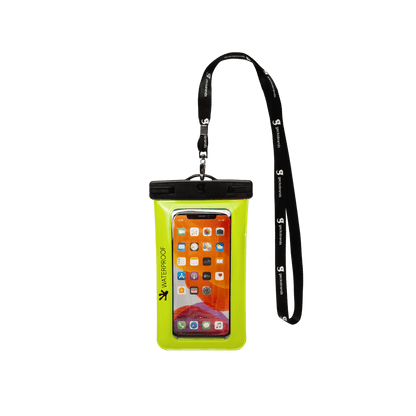 Gecko Waterproof Phone Dry Bag - Neon Green - 1