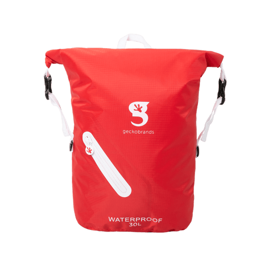 Gecko Waterproof Lightweight Backpack - Red/White - 1