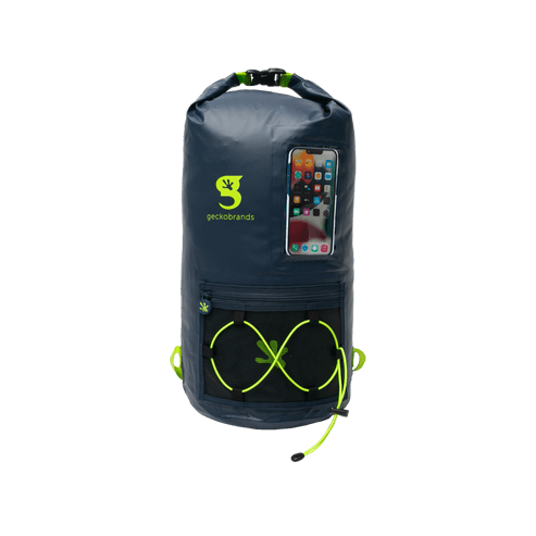 Gecko Hydroner 20L Waterproof Backpack - Navy/Neon Green - 2