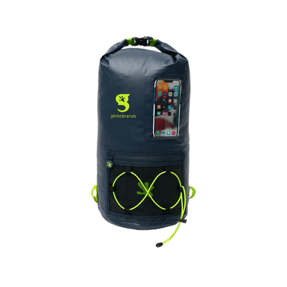 Gecko Hydroner 20L Waterproof Backpack - Navy/Neon Green - 2