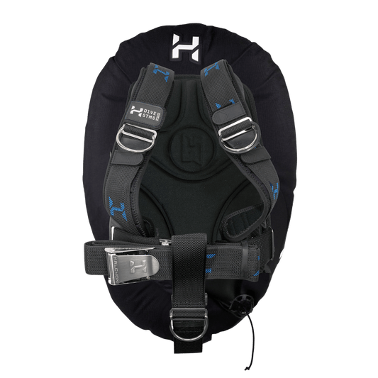 Halcyon Deluxe Single Wing SS Stainless Steel Harness with Padding and Cinch - Stainless STD - 1