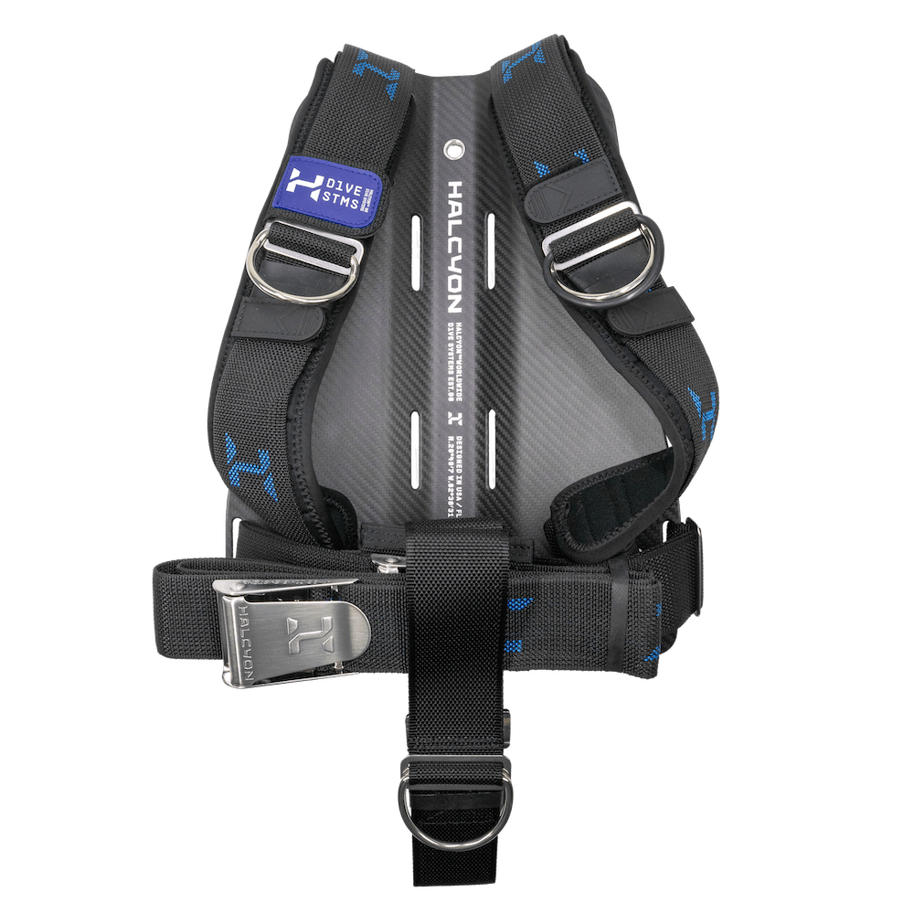 Halcyon Pro Single Wing Carbon Fiber Harness with Cinch (No Pockets or Backpad) - Carbon Fiber STD - 2
