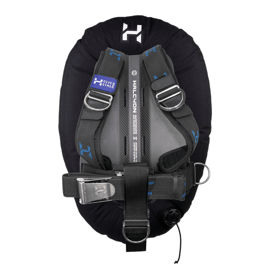 Halcyon Pro Single Wing Carbon Fiber Harness with Cinch (No Pockets or Backpad) - Carbon Fiber STD - 1