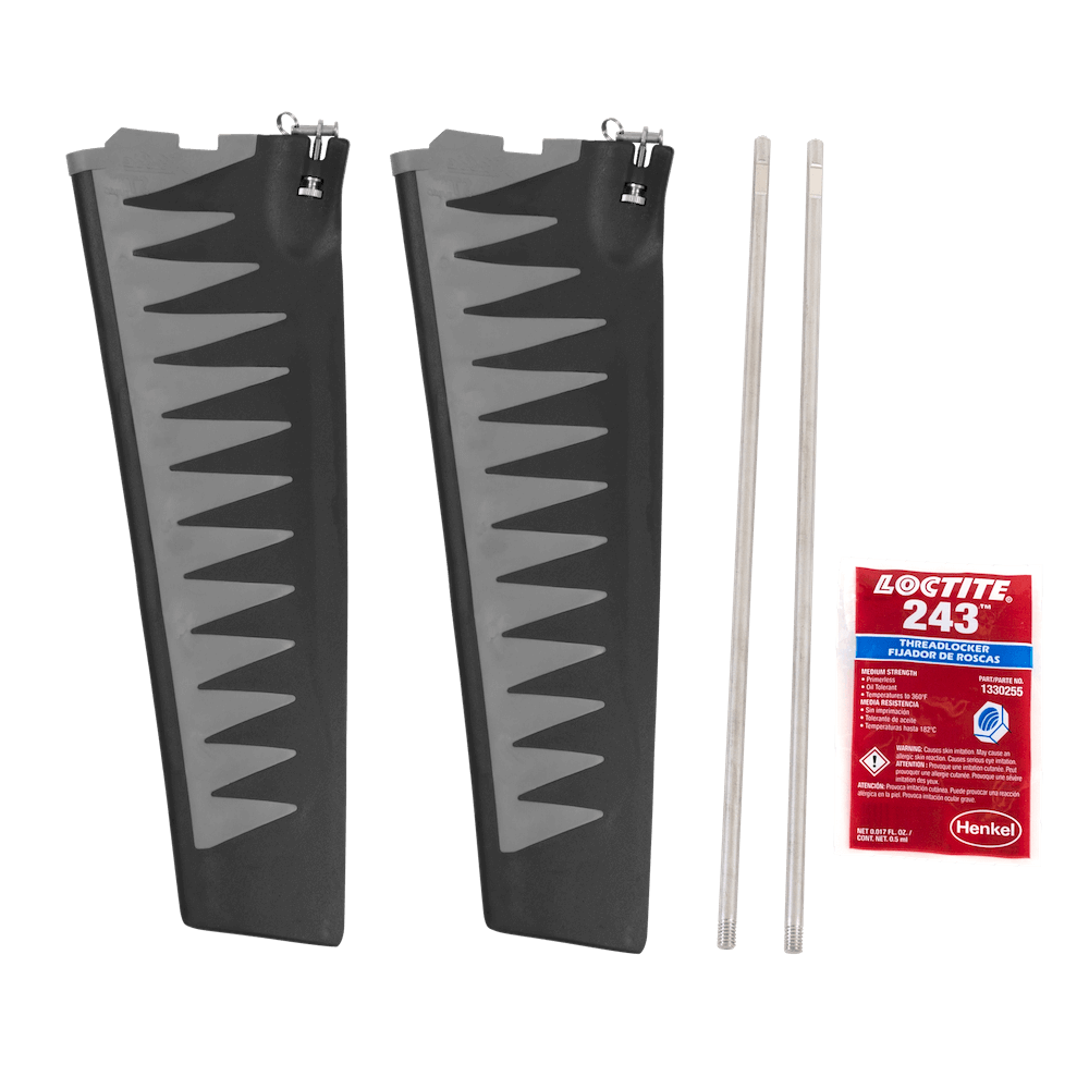Hobie GT V2 St-Turbo Fin Upgrade Kit (14 Inch Long) - Gray - 1