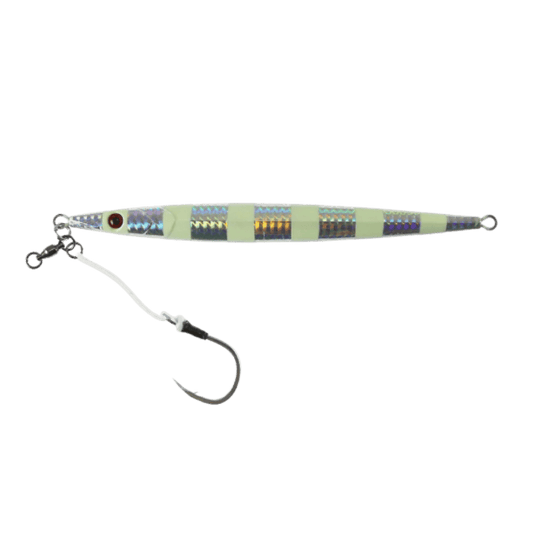 Jigging World Maguro Jig - Glow Zebra - 1