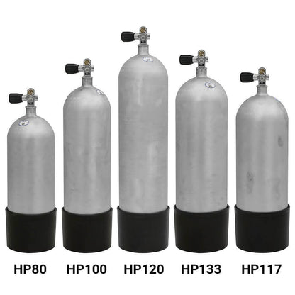 Faber High Pressure HP Steel Scuba Tank - Galvanized - 1