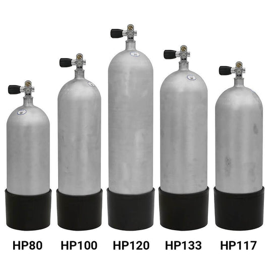 Faber High Pressure HP Steel Scuba Tank - Galvanized - 1