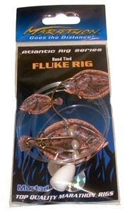 Tsunami Fluke Spin - N - Glo Rig - White - 3